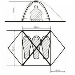 Turbat Borzhava 3 Alu lichtgewicht tent