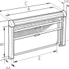 Tweedekans Dometic Seitz Rastrollo 3000 combirollo white - 66 x 71 cm