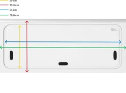 Tweedekans NRF 700 x 300 mm getint dubbelglas klapraam - grey