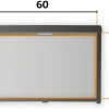 Tweedekans Obelink Eclipse combirollo grey - 60 x 55 cm