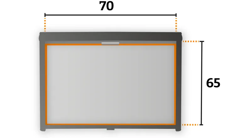 Tweedekans Obelink Eclipse combirollo grey - 70 x 65 cm