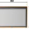 Tweedekans Obelink Velum combirollo grey - 80 x 70 cm