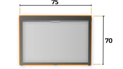Tweedekans Remis Remiflair I combirollo cream - 75 x 70 cm