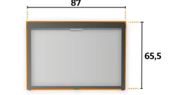 Tweedekans Remis Remiflair I combirollo cream - 87 x 65,5 cm