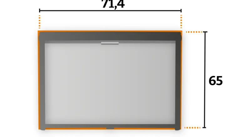Tweedekans Remis Remiflair IV combirollo grey - 71,4 x 65 cm