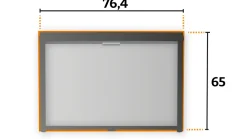 Tweedekans Remis Remiflair IV combirollo grey - 76,4 x 65 cm