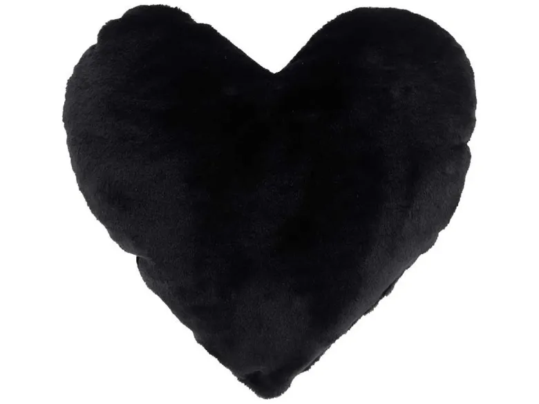 Unique Living Hart 45x35 cm kussen - Black