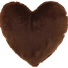 Unique Living Hart 45x35 cm kussen - Dark Brown
