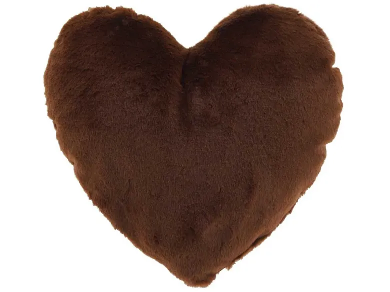 Unique Living Hart 45x35 cm kussen - Dark Brown