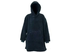 Unique Living Teddy oversized hoodie - Dark Blue