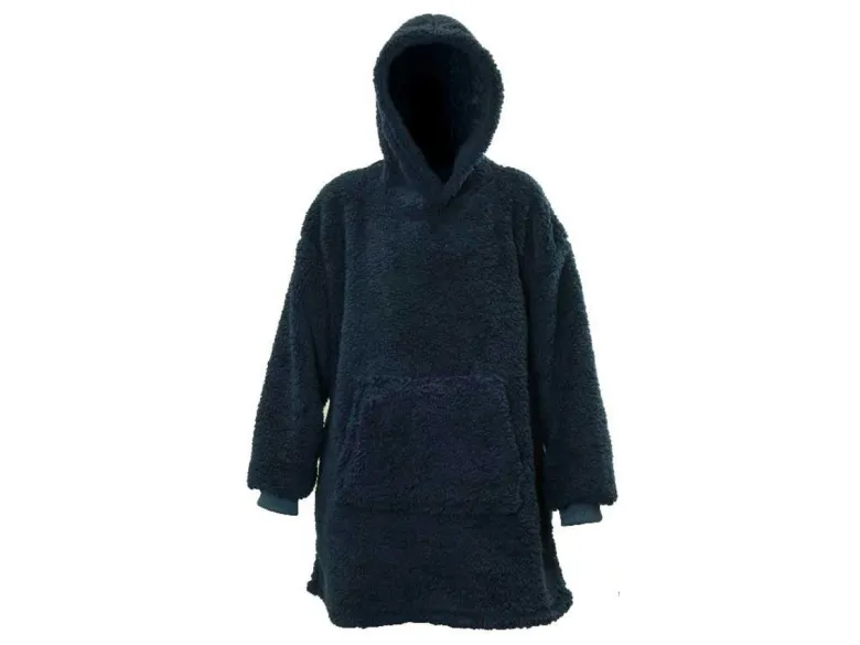 Unique Living Teddy oversized hoodie - Dark Blue