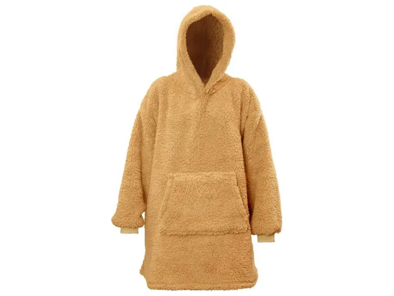 Unique Living Teddy oversized hoodie - Latte