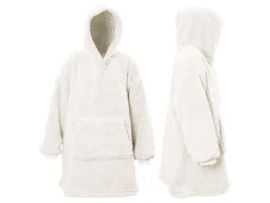 Unique Living Teddy oversized hoodie - Dove White