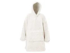 Unique Living Teddy oversized hoodie - Dove White