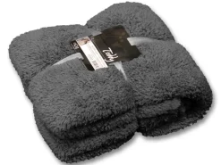 Unique Living Teddy plaid - Dark Grey