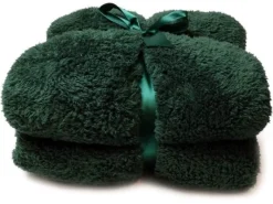 Unique Living Teddy plaid - Dark Green