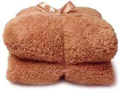 Unique Living Teddy plaid - Sandstone