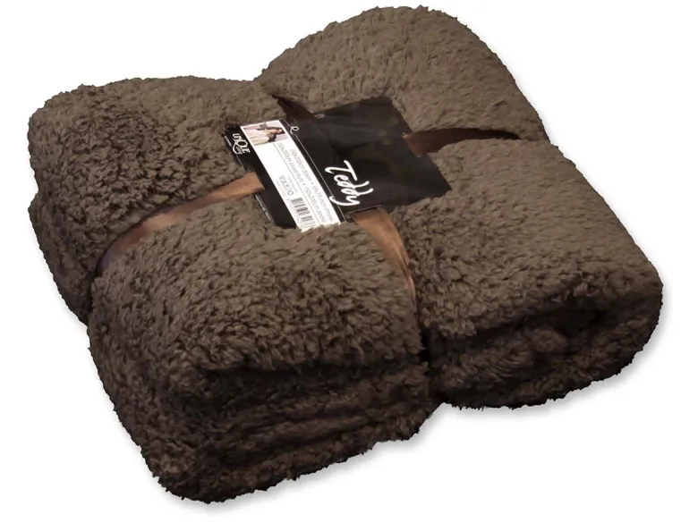 Unique Living Teddy plaid - Taupe