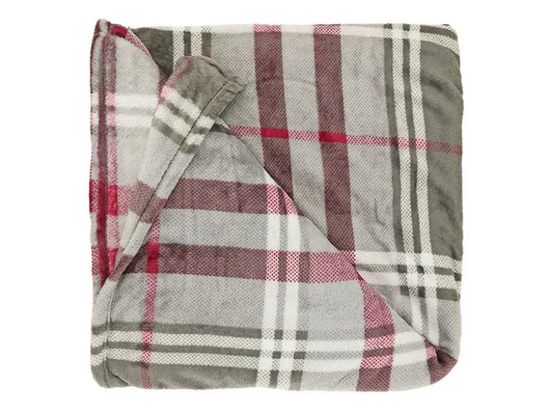 Unique Living Victor plaid - Grey Red