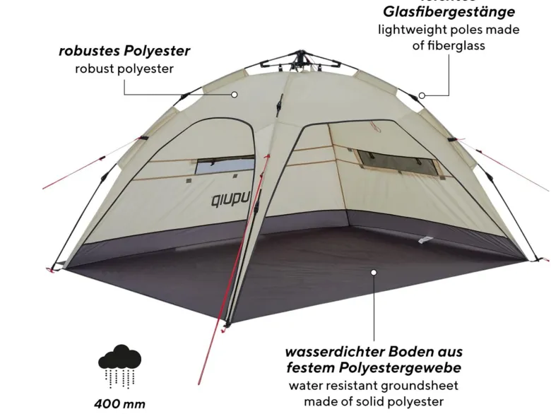 Uquip Buzzy sand strandtent