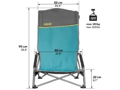 Uquip Sandy XL strandstoel - Blue