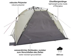Uquip Speedy strandtent - Sand