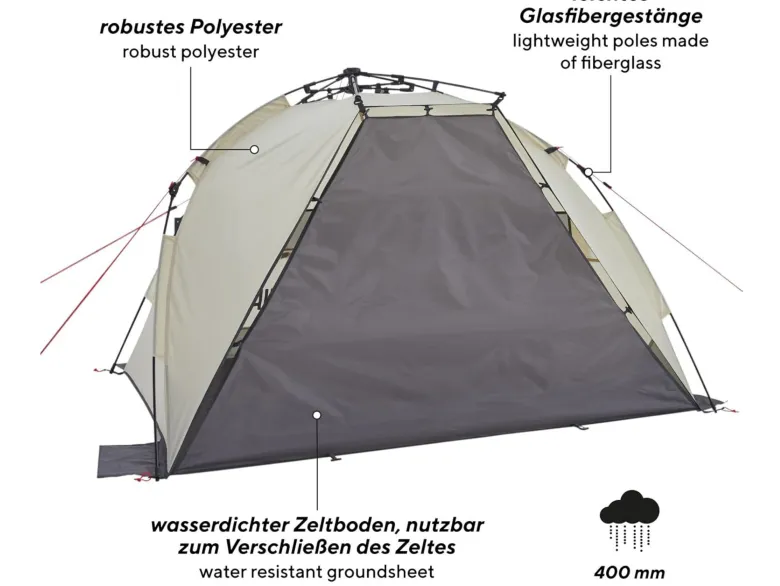 Uquip Speedy strandtent - Sand