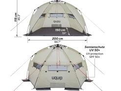 Uquip Speedy strandtent - Sand