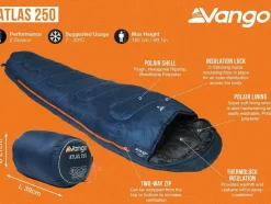 Vango Atlas 250 mummieslaapzak - Deep Atlantic Green