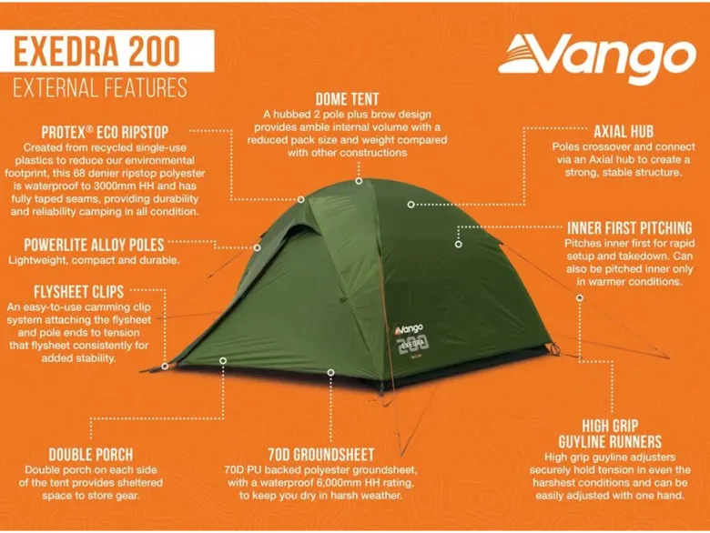 Vango Exedra 200 koepeltent