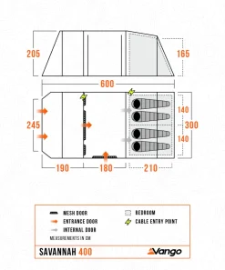 Vango Savannah 400 Package tunneltent