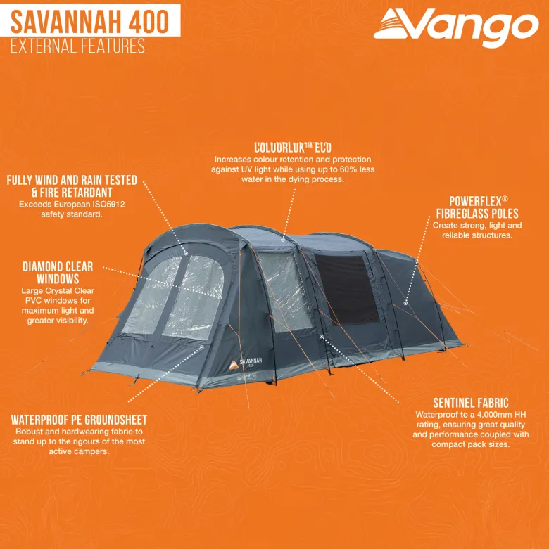 Vango Savannah 400 Package tunneltent