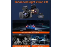VANTRUE E3 3-kanaals Dual Dashcam