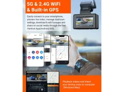Vantrue E2 QuadHD Dual Dashcam