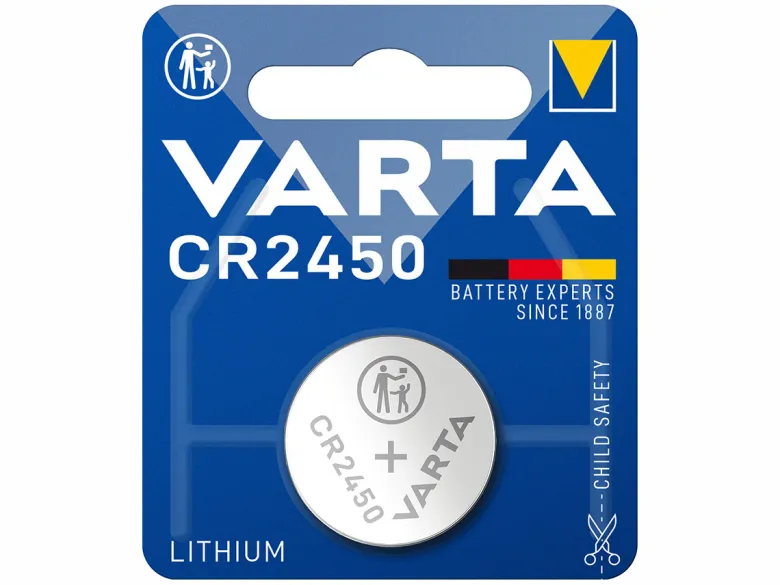 Varta Lithium CR 2450 knoopcelbatterij