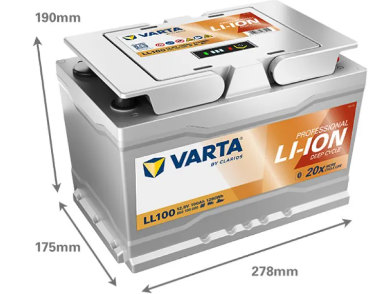 Varta LL 100 Professional Lithium accu - 100 Ah