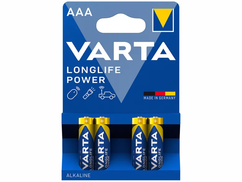 Varta Longlife Power AAA batterijen - 4 stuks