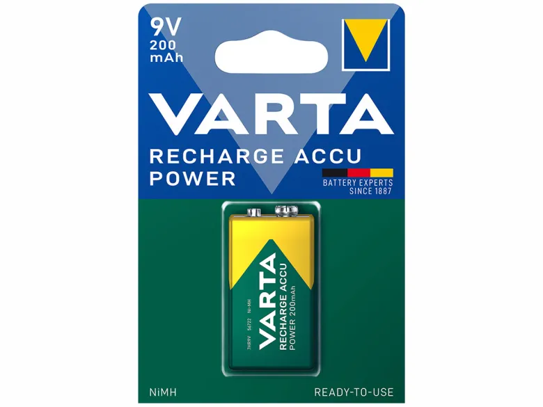 Varta Recharge Accu Power 9V batterij