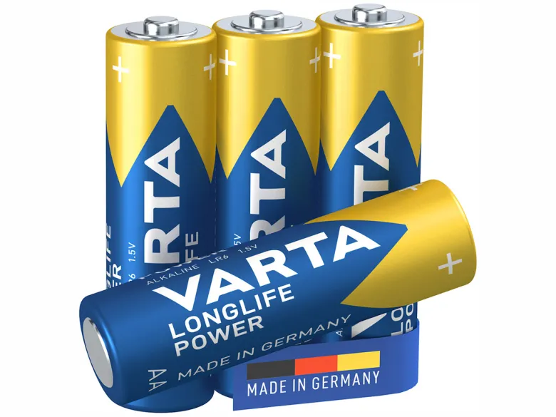 Varta 4x Longlife Power AA batterijen