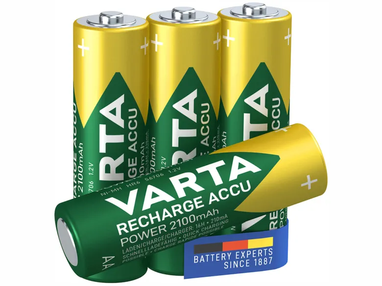 Varta 4x Recharge Accu Power AA batterijen