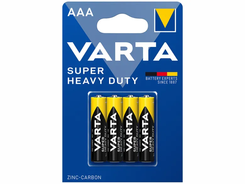 Varta 4x Superlife AAA batterijen