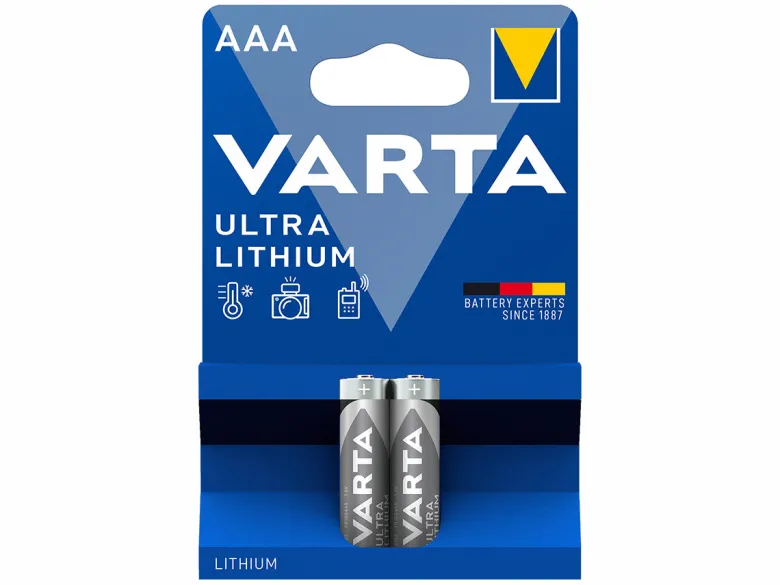 Varta 2x Ultra Lithium AAA batterijen