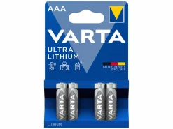 Varta 4x Ultra Lithium AAA batterijen