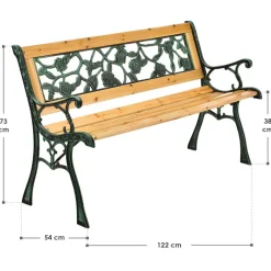 Venezia 2-persoons houten tuinbank