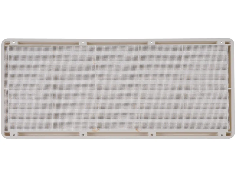 Ventilatierooster voorzien van gaas