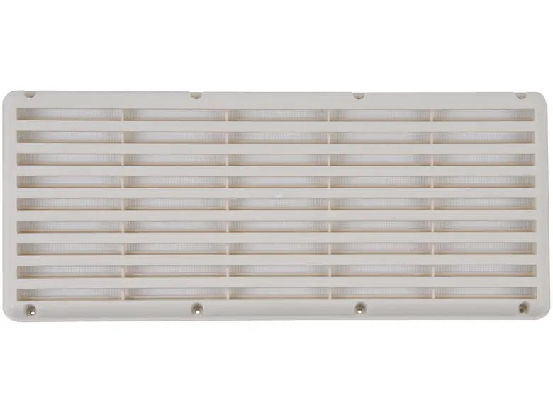 Ventilatierooster voorzien van gaas