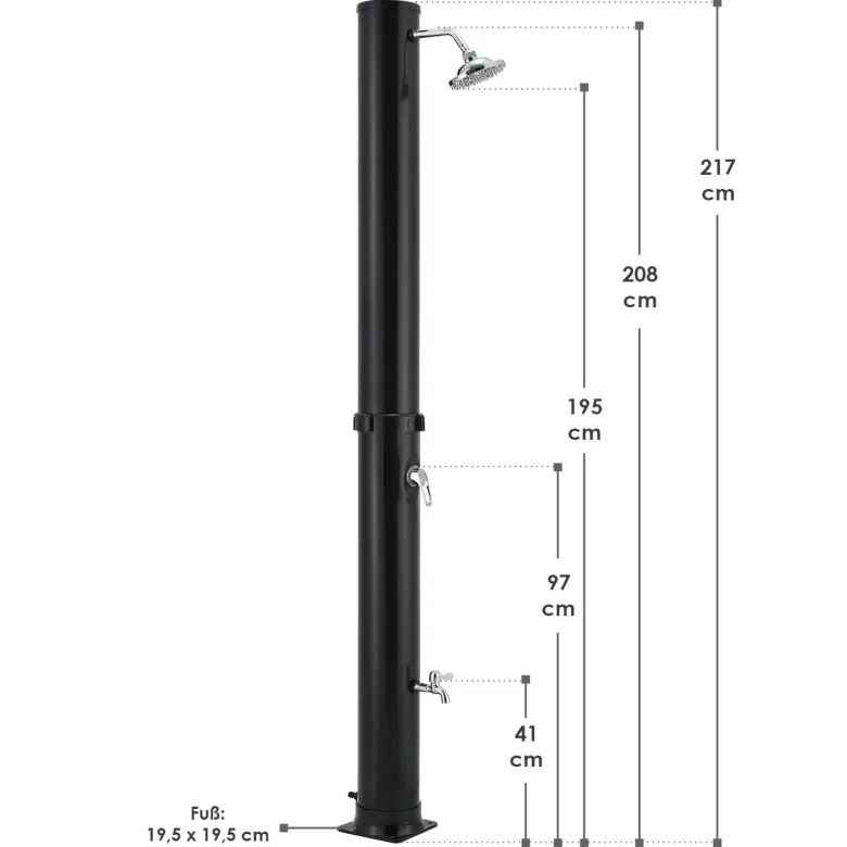 Victoria 35 liter solardouche