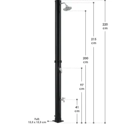 Victoria 20 liter solardouche