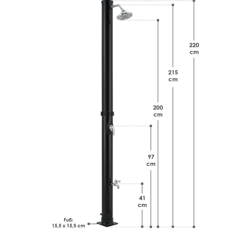 Victoria 20 liter solardouche