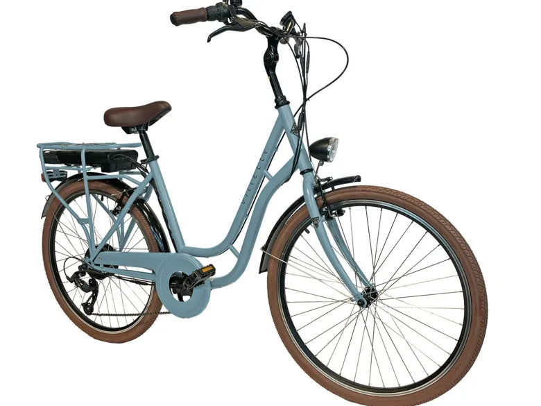 Villette Vintage retro elektrische fiets - Light Blue